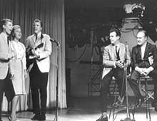 Hank,  Anita Gordon, Dean, Ernie and Bob Hope